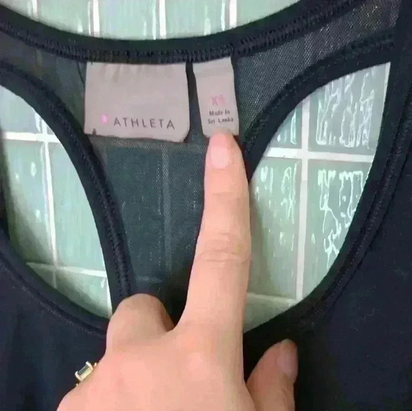 Athleta Active Gym Yoga Racer back Tank Top Black - Picture 6 of 13